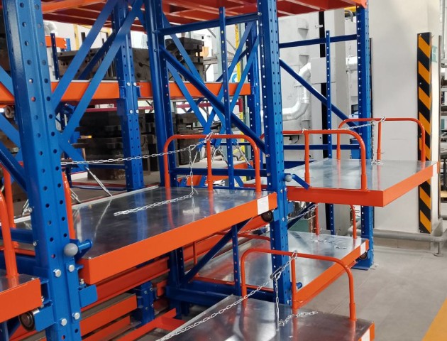 Дополнительное ограждение стеллажей SLIDE по запросу заказчика